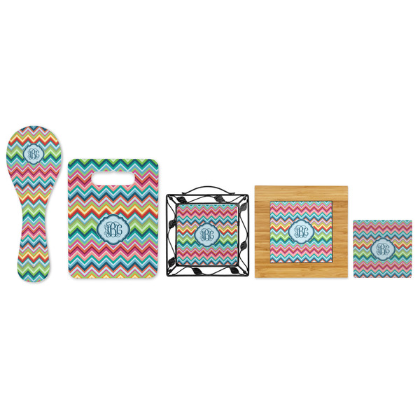 Retro Chevron Monogram Trivets - All Trivets