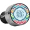Retro Chevron Monogram USB Car Charger (Personalized)
