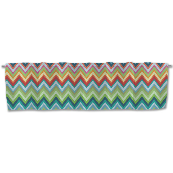 Retro Chevron Monogram Valance - Front