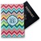Retro Chevron Monogram Vinyl Passport Holder (Personalized)