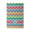 Retro Chevron Monogram Waffle Weave Golf Towel