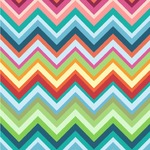 Retro Chevron Monogram Wallpaper & Surface Covering (Water Activated 24"x 24" Sample)