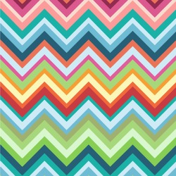 Retro Chevron Monogram Wallpaper & Surface Covering (Water Activated 24"x 24" Sample)