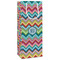Retro Chevron Monogram Wine Gift Bags - Matte