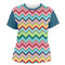 Retro Chevron Monogram Women's Crew T-Shirt