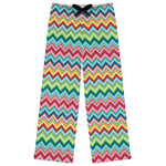 Retro Chevron Monogram Womens Pajama Pants - XS