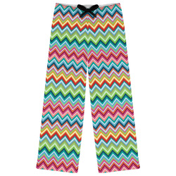 Retro Chevron Monogram Womens Pajama Pants - XS