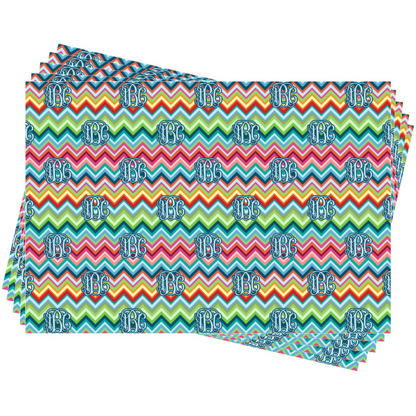Retro Chevron Monogram Wrapping Paper - 5 Sheets Approval