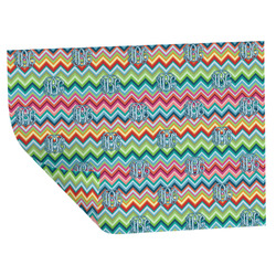 Retro Chevron Monogram Wrapping Paper Sheets - Double-Sided - 20" x 28"