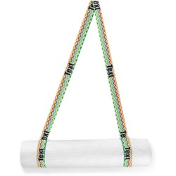 Retro Chevron Monogram Yoga Mat Strap (Personalized)