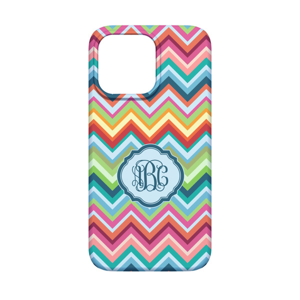 Retro Chevron Monogram iPhone 13 Mini Case - Back