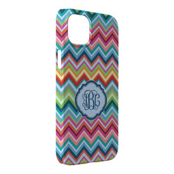 Retro Chevron Monogram iPhone Case - Plastic - iPhone 14 Plus