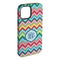 Retro Chevron Monogram iPhone Case - Rubber Lined - iPhone 15 Plus