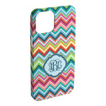 Retro Chevron Monogram iPhone Case - Plastic