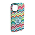 Retro Chevron Monogram iPhone Case - Rubber Lined - iPhone 15 Pro