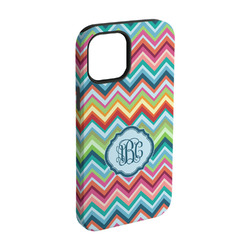 Retro Chevron Monogram iPhone Case - Rubber Lined - iPhone 15 Pro