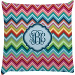 Retro Chevron Monogram Decorative Pillow Case (Personalized)