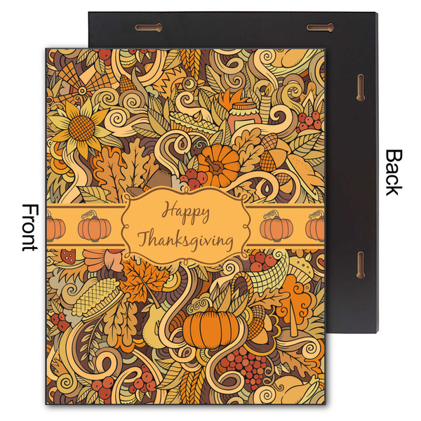 Thanksgiving 11x14 Wood Print - Front & Back View