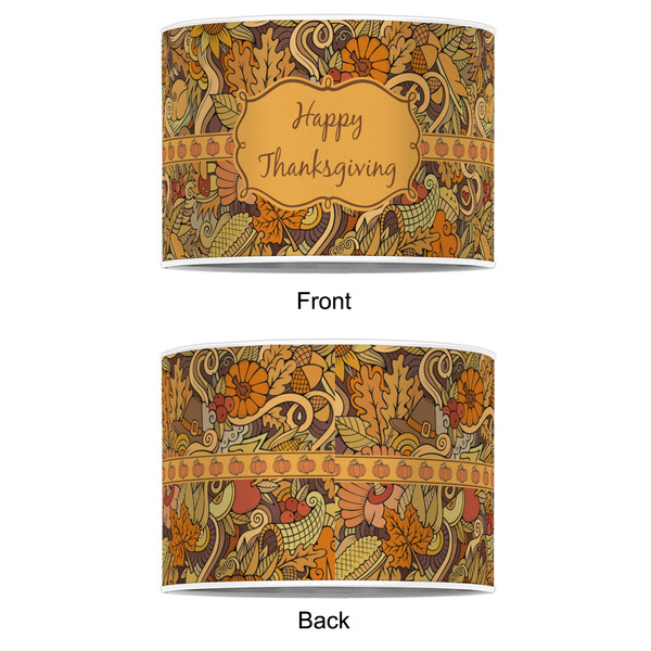 Thanksgiving 12" Drum Lampshade - APPROVAL (Poly Film)