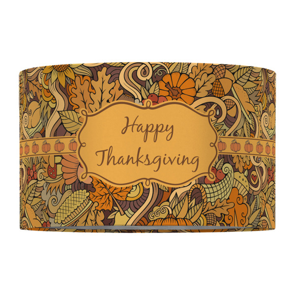 Thanksgiving 12" Drum Lampshade - FRONT (Fabric)