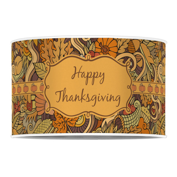 Thanksgiving 12" Drum Lampshade - FRONT (Poly Film)