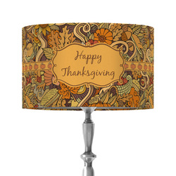 Thanksgiving 12" Drum Lamp Shade - Fabric