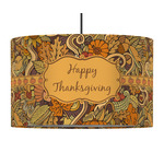 Thanksgiving 12" Drum Pendant Lamp - Fabric