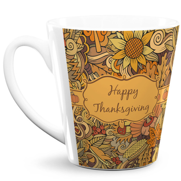 Custom Thanksgiving 12 Oz Latte Mug