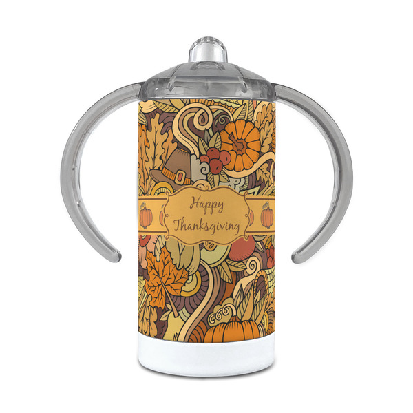 Custom Thanksgiving 12 oz Stainless Steel Sippy Cup
