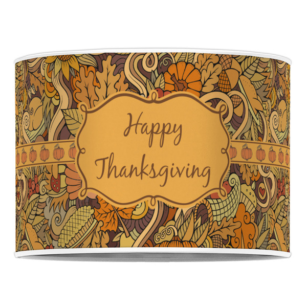 Thanksgiving 16" Drum Lampshade - FRONT (Poly Film)