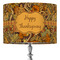 Thanksgiving 16" Drum Lampshade - ON STAND (Fabric)