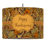 Thanksgiving 16" Drum Pendant Lamp - Fabric