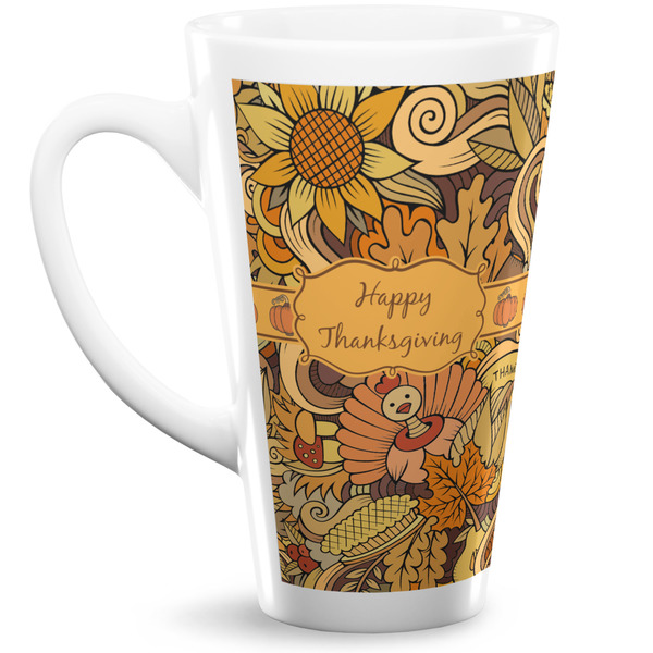 Custom Thanksgiving 16 Oz Latte Mug