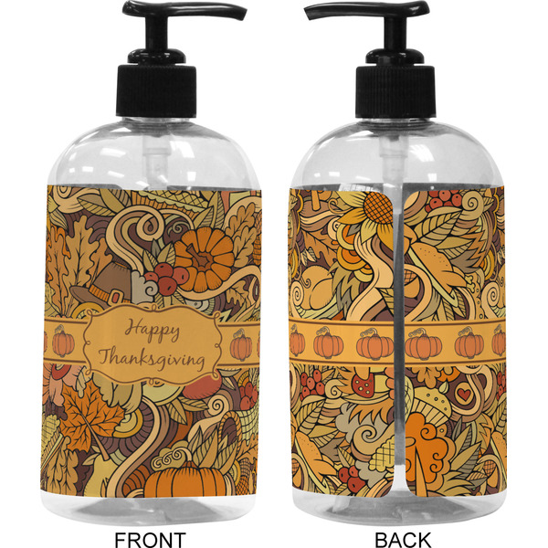 Thanksgiving 16 oz Plastic Liquid Dispenser (Approval)