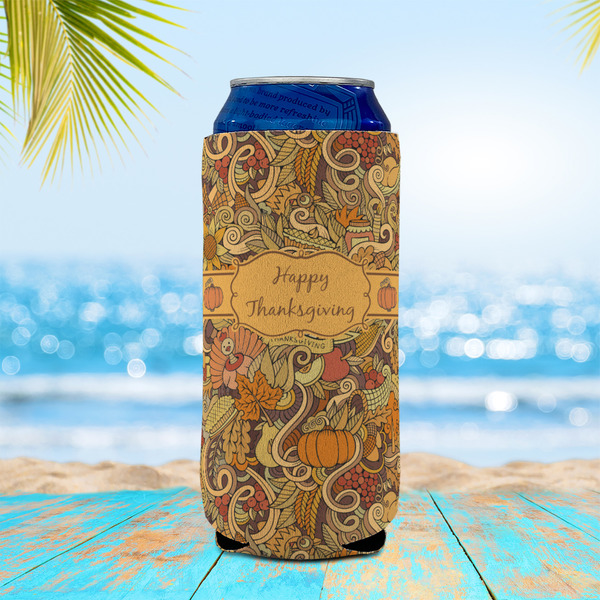 Thanksgiving 16oz Can Sleeve - LIFESTYLE