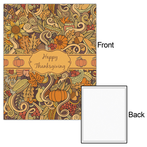 Thanksgiving 16x20 - Matte Poster - Front & Back