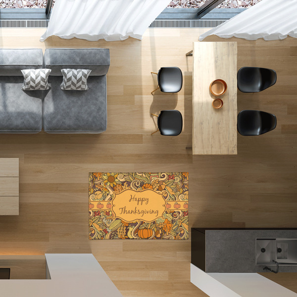 Thanksgiving 2'x3' Indoor Area Rugs - IN CONTEXT