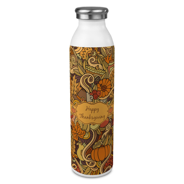 Custom Thanksgiving 20oz Stainless Steel Water Bottle - Full Print