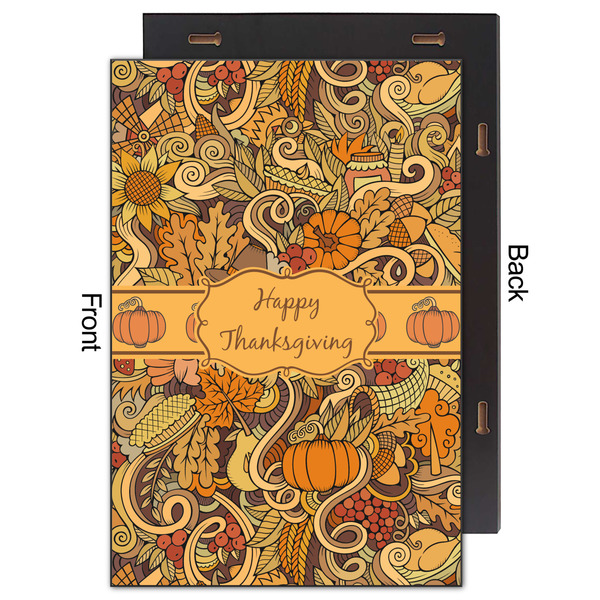 Thanksgiving 20x30 Wood Print - Front & Back View