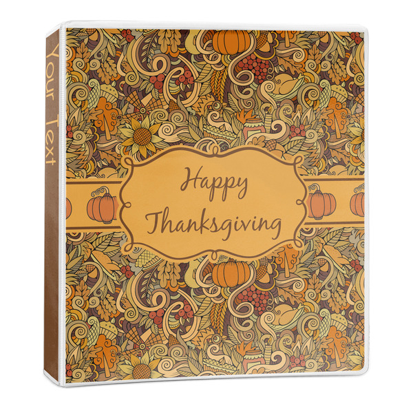 Custom Thanksgiving 3-Ring Binder - 1 inch (Personalized)