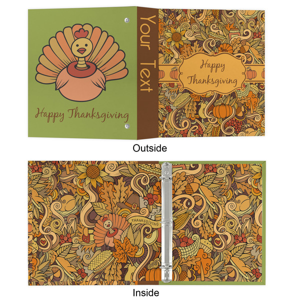 Thanksgiving 3 Ring Binders - Full Wrap - 1" - APPROVAL