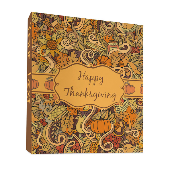 Custom Thanksgiving 3 Ring Binder - Full Wrap - 1"