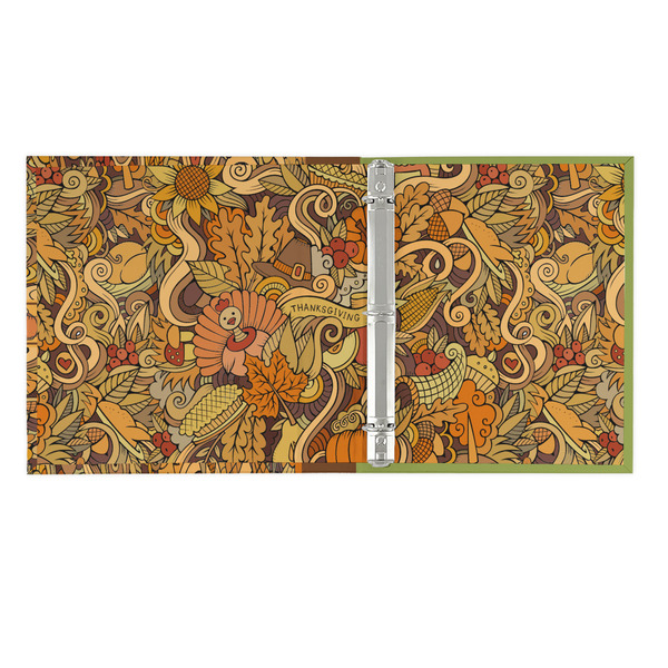 Thanksgiving 3 Ring Binders - Full Wrap - 1" - OPEN INSIDE