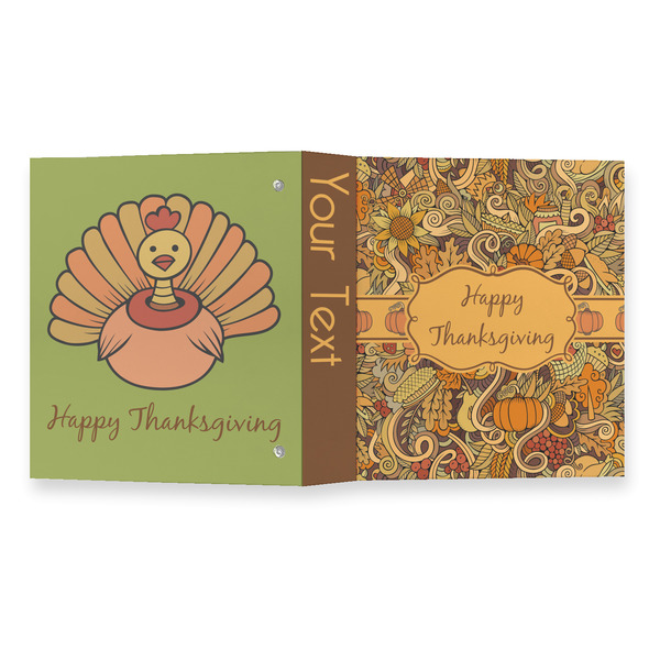 Thanksgiving 3 Ring Binders - Full Wrap - 1" - OPEN OUTSIDE