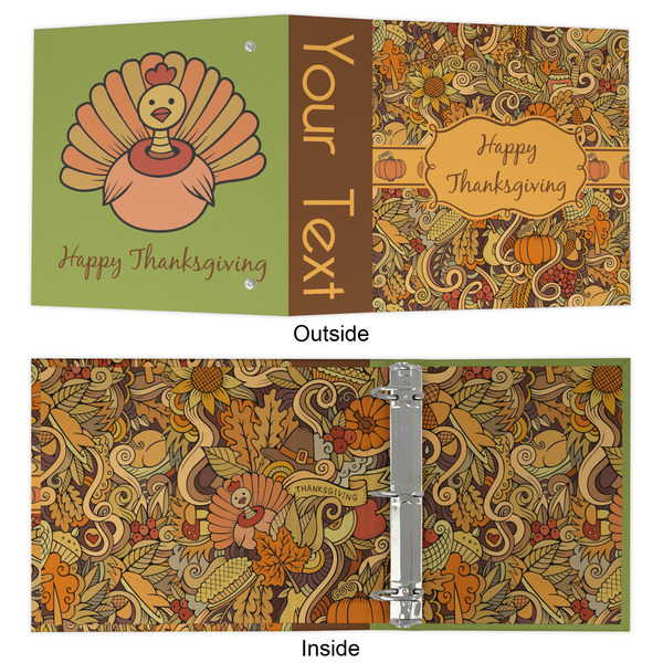 Thanksgiving 3 Ring Binders - Full Wrap - 2" - APPROVAL