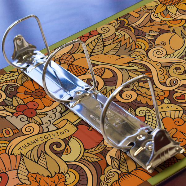 Thanksgiving 3 Ring Binders - Full Wrap - 2" - DETAIL