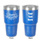Thanksgiving 30 oz Stainless Steel Tumbler - Royal Blue - Double-Sided