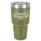 Thanksgiving 30 oz Stainless Steel Ringneck Tumbler - Olive - Front