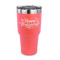 Thanksgiving 30 oz Stainless Steel Ringneck Tumblers - Coral - FRONT