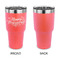 Thanksgiving 30 oz Stainless Steel Ringneck Tumblers - Coral - Single Sided - APPROVAL